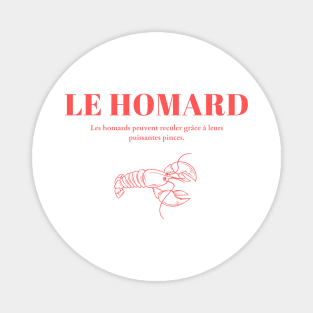 Le Homard Graphic Magnet